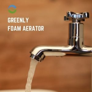 Foam water saving aerator for taps